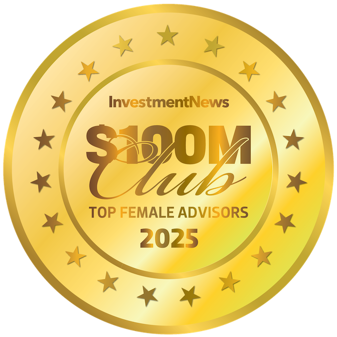 100 M Club Top Female Advisors Logo 100 M Club Top Female Advisor Award